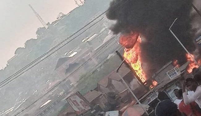 •Lafenwa, Abeokuta tanker fire inferno
