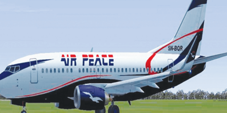 •Air Peace airplane