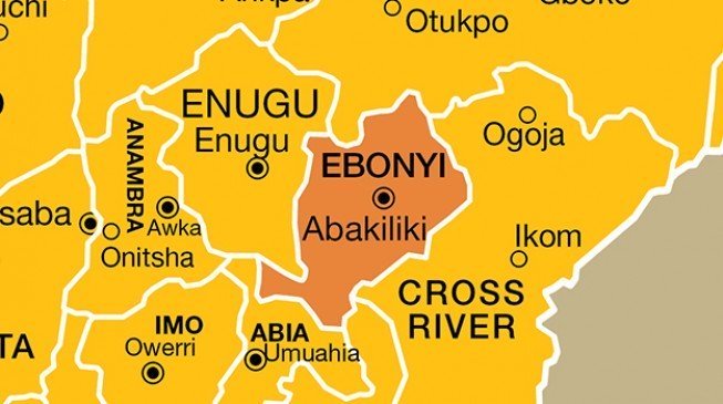 •Ebonyi State in a map