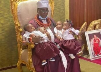 Palace agog as Oba of Benin Names His Quadruplets 
