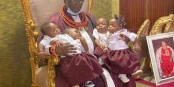 Palace agog as Oba of Benin Names His Quadruplets 