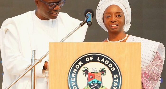 •Lagos governor and wife