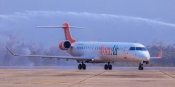 Gov Diri Lauds Ibom Air as Inaugural Flight Lands at Bayelsa Airport