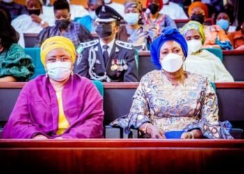 Buhari’s Wife, Aisha, Takes National Gender Agenda to National Assembly