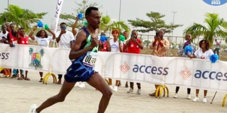 •Ethiopian runner, Ulfata Deresa, finished the 42-kilometre-long race.