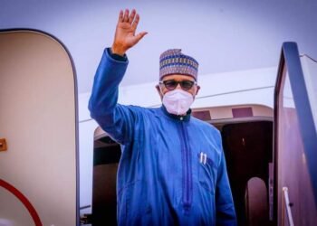 JUST IN| Buhari Departs Abuja for EU-AU Summit in Belgium