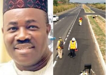 FG: East-West Road at 80% Completion