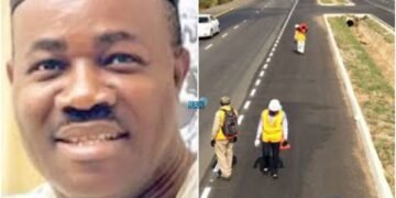 FG: East-West Road at 80% Completion