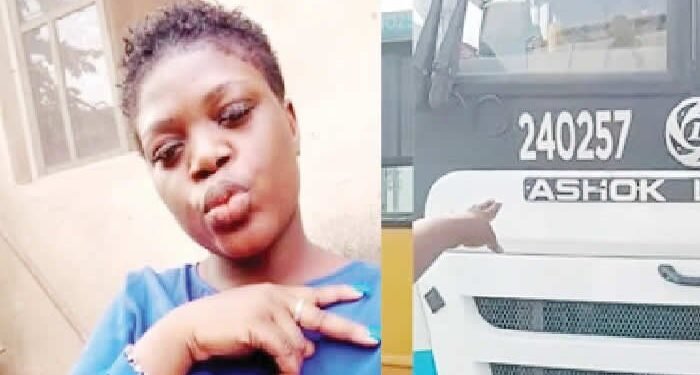 •The missing BRT female passenger but found dead