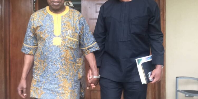 •President Olusegun Obasanjo (l) and Governor Peter Obi (r)