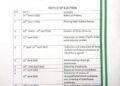 EDSIEC releases Timetable, fixes April 19 for Edo Council Polls