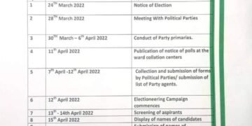 EDSIEC releases Timetable, fixes April 19 for Edo Council Polls