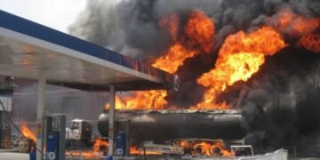 Fire Guts Building as PMS Tanker Explodes in Lagos
