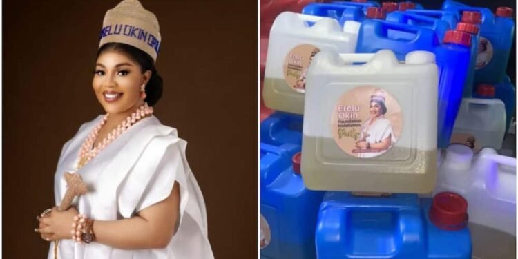 •Chidinma Ogbulu and kegs of petrol souvenir