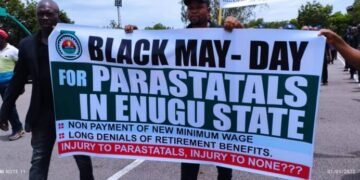 Black May Day Enugu works protest