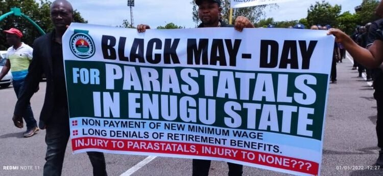 Black May Day Enugu works protest