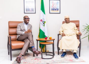 Obaseki Receives Atiku, as Presidential Aspirant Pledges to Prioritise Education