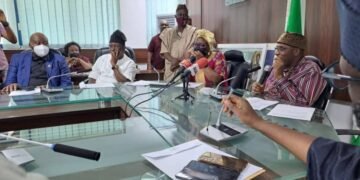 Rotimi Amaechi and members of the new Boards inaugurated
