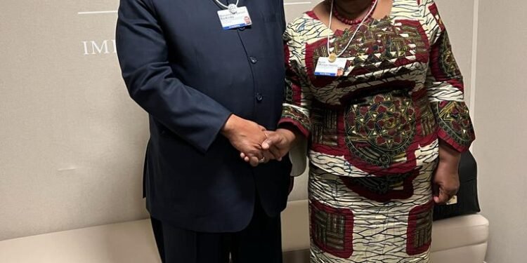 •Global Energy Leader and OPEC SG, HE Dr Mohammad Sanusi Barkindo and WTO DG, HE Dr Ngozi Okonjo- Iweala, at the on-going World Economic Forum,  Davos,  Switzerland.