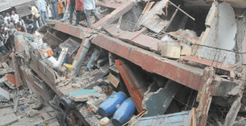 Yet another Building Collapse in Lagos and Buhari Mourns Victims
