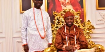 2023: Nesiama Presents Senate Agenda to Ogiame  Atuwatse lll, Olu of Warri