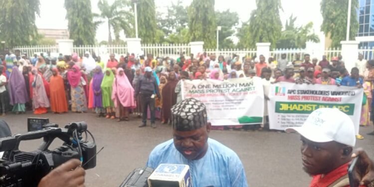 •A leader of the protesting APC stakeholders...Abuja, 21/6/22