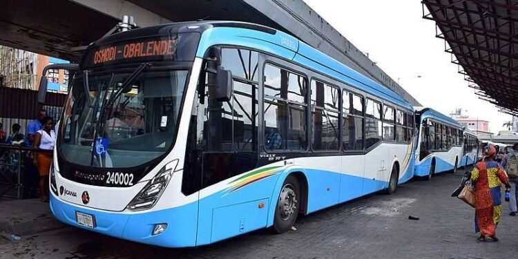 •A Lagos BRT bus