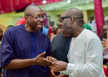 Obaseki Congratulates Ize-Iyamu, Wife on Birthday