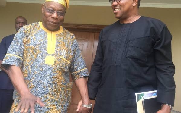 L-R: Obasanjo and Obi