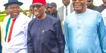PHOTOS | Atiku, Okowa, Others Smiling to Victory…
