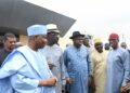 PHOTOS | Okowa Pilots PDP Govs to Osun Mega Rally for Adeleke