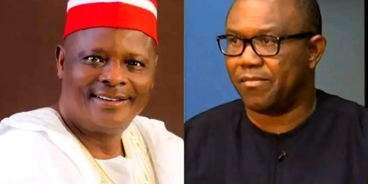 •Mr. Peter Obi (r) and Alhaji Rabiu Kwankwaso (l).