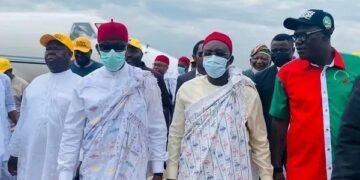 2023: Okowa, Ayu, Melaye Storm Ekiti as 10,000 SDP Members Defect to PDP