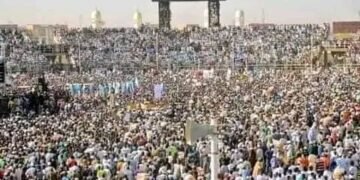 PHOTOS | Kano Quakes as Shekarau Leads Thousands of Supporters Back to PDP