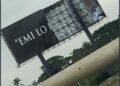 2023: Tinubu’s ‘Emi Lo Kan’ Campaign Billboard Vandalized in Lagos