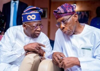 2023: Tinubu in Closed door Meeting with Obasanjo in Abeokuta