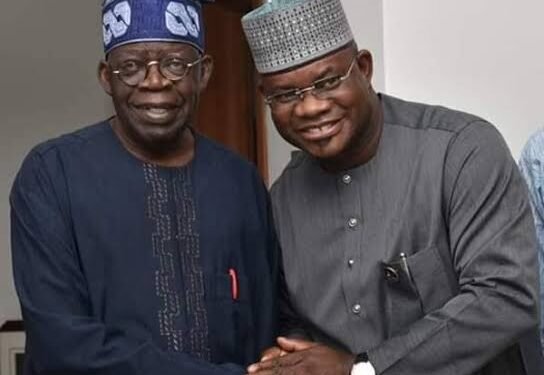 *Bola Tinubu (l) and Yahaya Bello (r)