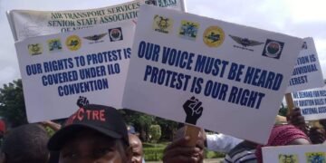 Aviation Workers March against FG in Abuja over New Bill