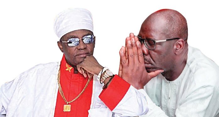 •Governor Godwin Obaseki (r) and Oba Ewuare ll (l)