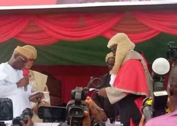 Oyebanji Sworn in as Ekiti Governor, as Fayemi Bows Out