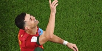 Ronaldo Breaks Record — emerges 1st player to score in 5 world cup tournaments