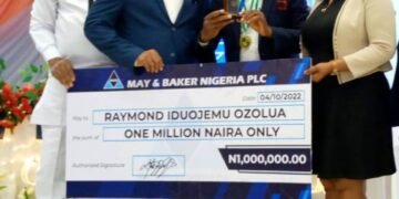 Prof Ozolua, UNIBEN DVC, Wins 2022 May & Baker Award for Professional Excellence