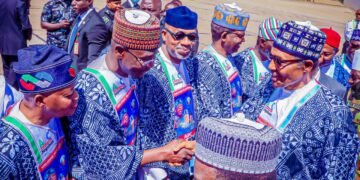 Buhari, Adamu, 13 APC Govs Attend  Tinubu Presidential Campaign Flag off  in Jos 