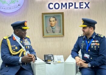 Air Marshal Amao, Nigerian Air Force Chief, Lands Karachi for Crucial Defence Seminar