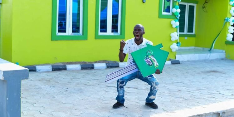 •Glo house promo house winner, a 38-year-old supervisor with Pacific Coast Trading company, Lawal Olayinka Abiodun.