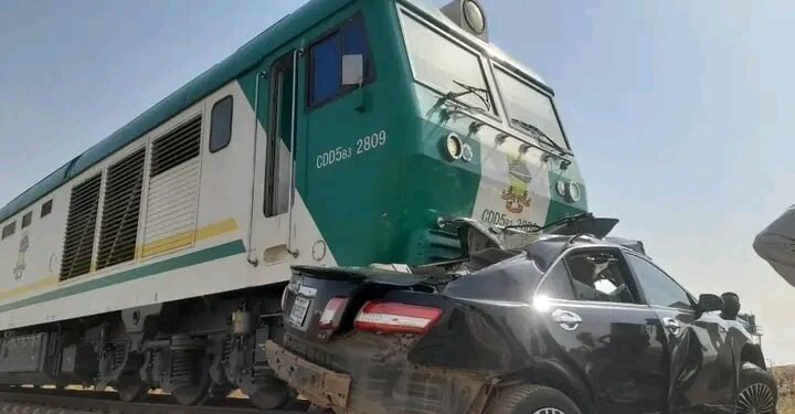 •The train accident scene... FCT, Abuja