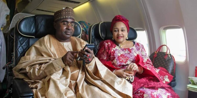 •Brig-Gen Buba Marwa (rtd) and wife, Munirat