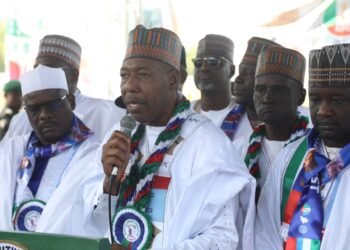 Mammoth Crowd as Zulum Flags off Campaign for Re-election 