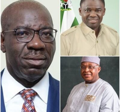 •L-R: Obaseki, Shaibu and Orbih