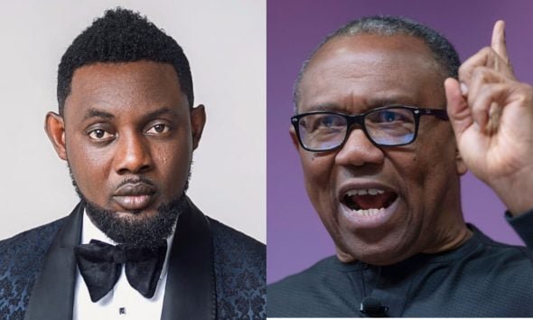 *Peter Obi (r) and Ayo Makun (AY) (l).